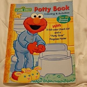 Sesame Street Elmo Potty Book with Blue Cover